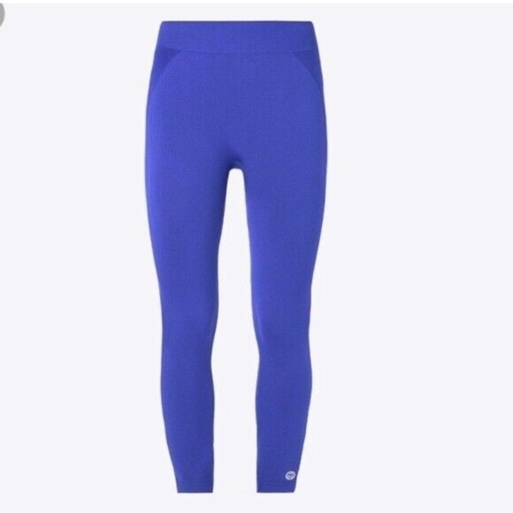 EUC - Tory Sport Seemless Crop Legging - size XS - blue pigment - Picture 1 of 6